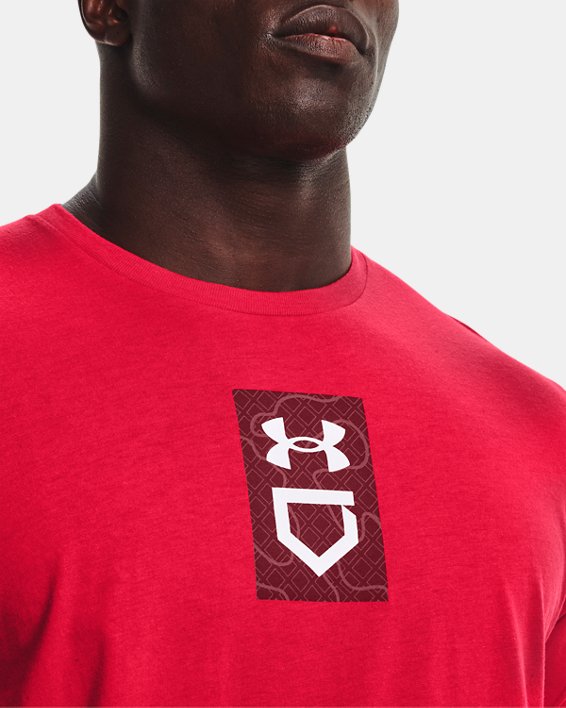 Men's UA Baseball Icon T-Shirt, Red, pdpMainDesktop image number 3